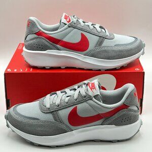 Nike Waffle NAV  Wolf Grey University Red FJ4195-004 Size Women's 7.5  / Men's 6